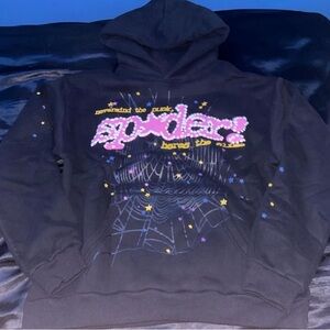 Spider Black Graphic Hoodie